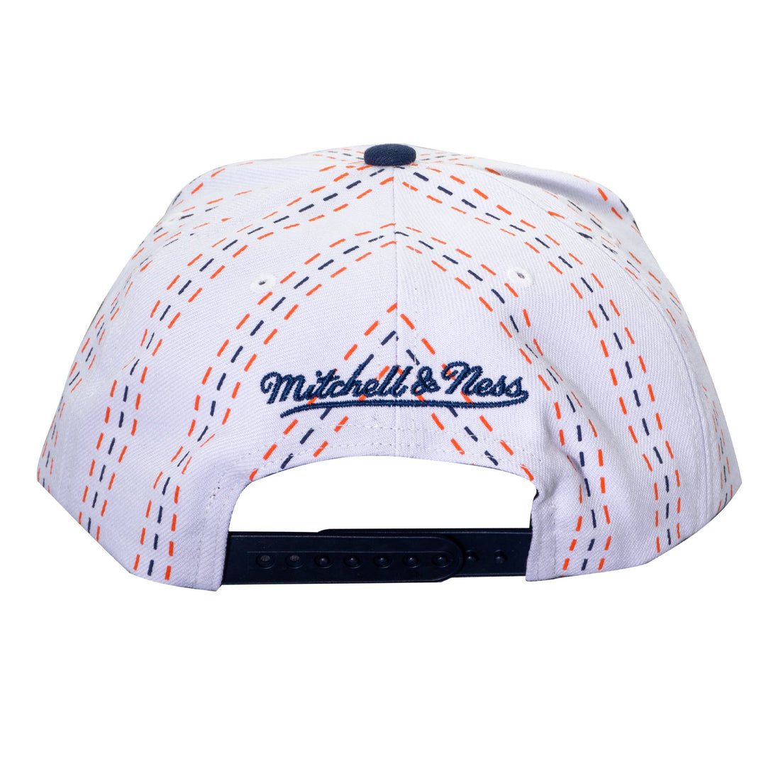 Edmonton Oilers Mitchell & Ness White Triplin Snapback Hat