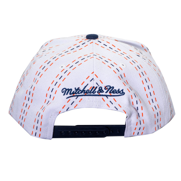 Edmonton Oilers Mitchell & Ness White Triplin Snapback Hat
