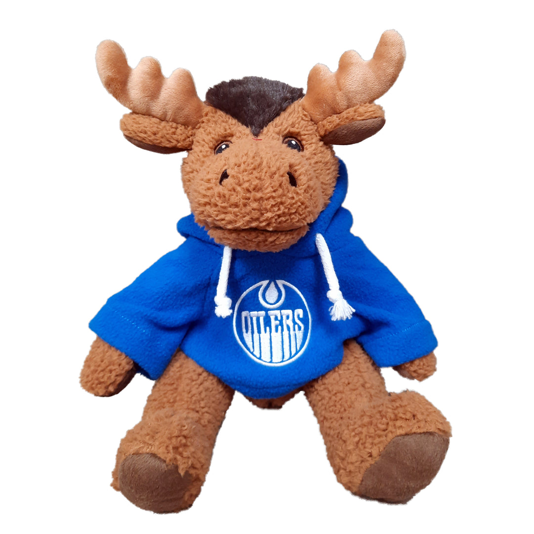 Edmonton Oilers 10" Moose with Blue Hoodie Plushie Toy