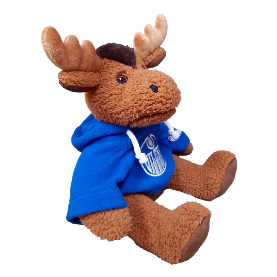 Edmonton Oilers 10" Moose with Blue Hoodie Plushie Toy