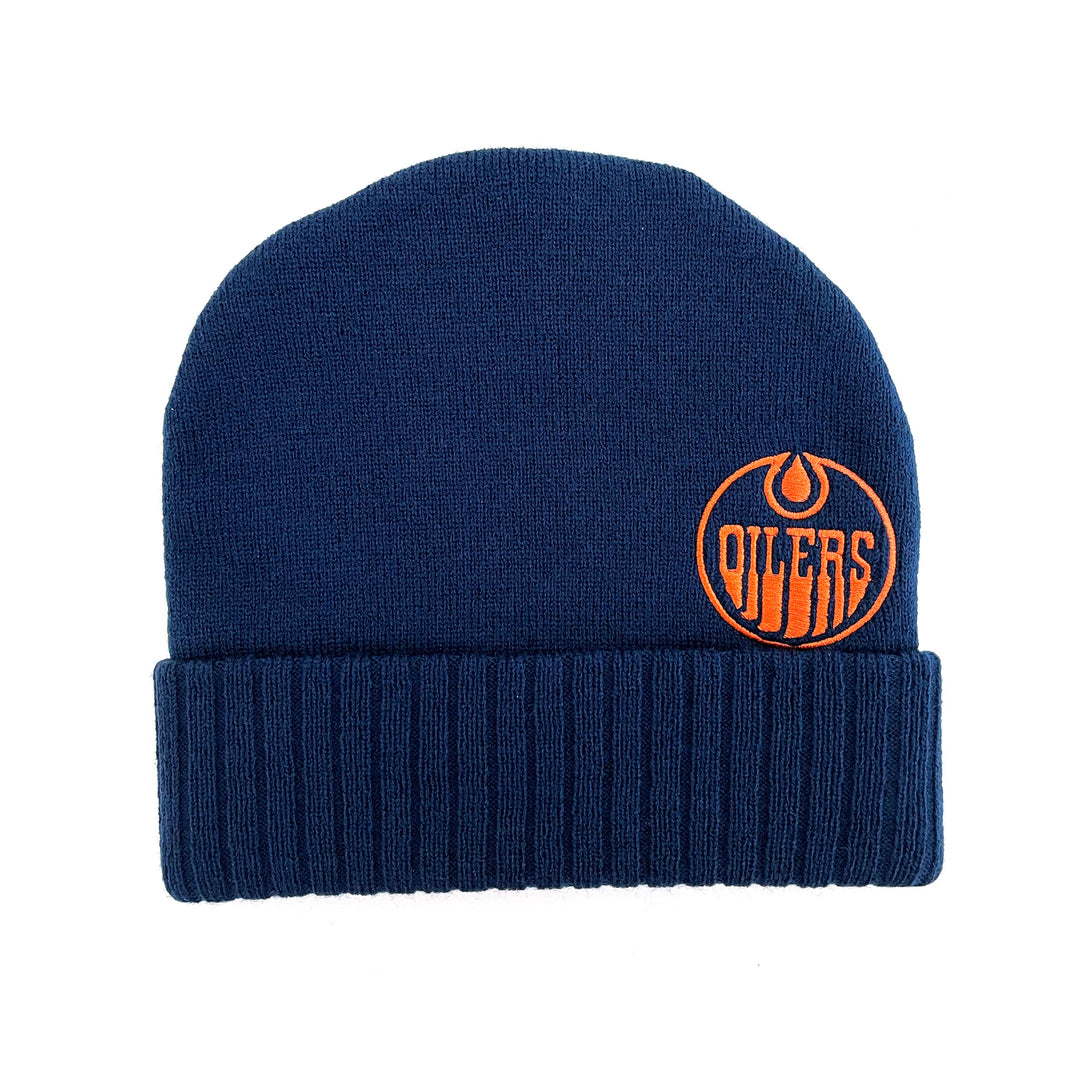 Edmonton Oilers Sportiqe Navy Alternate Logo Craig Toque/Beanie