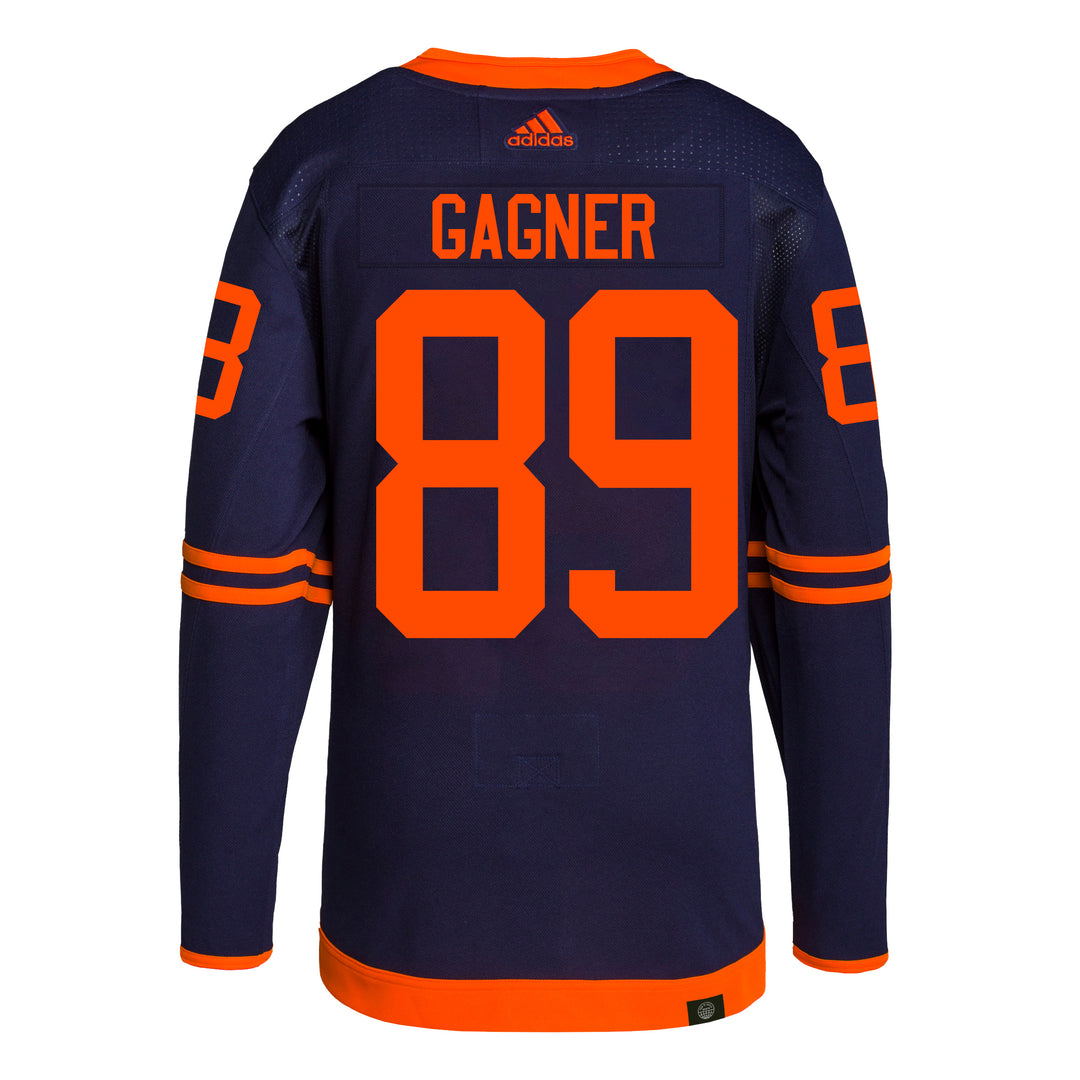 Sam Gagner Edmonton Oilers adidas Primegreen Authentic Navy Alternate Jersey
