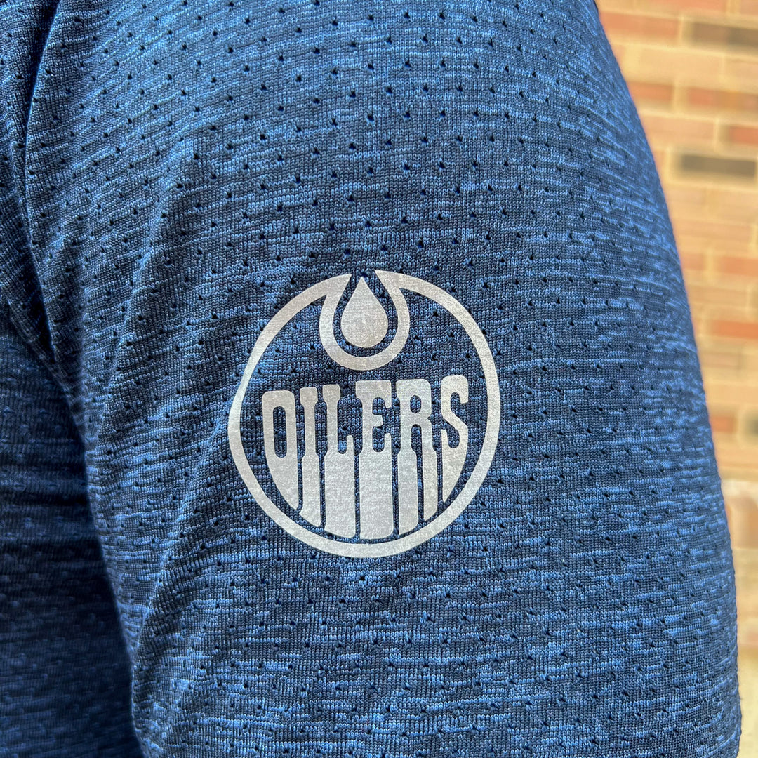 Edmonton Oilers lululemon Metal Vent Tech Midweight Navy Half-Zip Sweatshirt