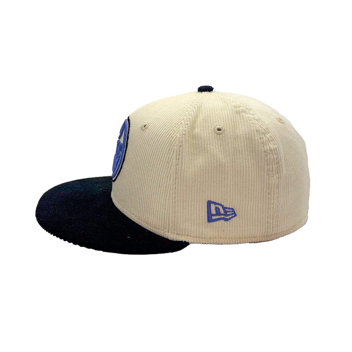 Edmonton Oilers New Era x 22Fresh Two-Tone Corduroy Cream 59FIFTY Fitted Logo Hat