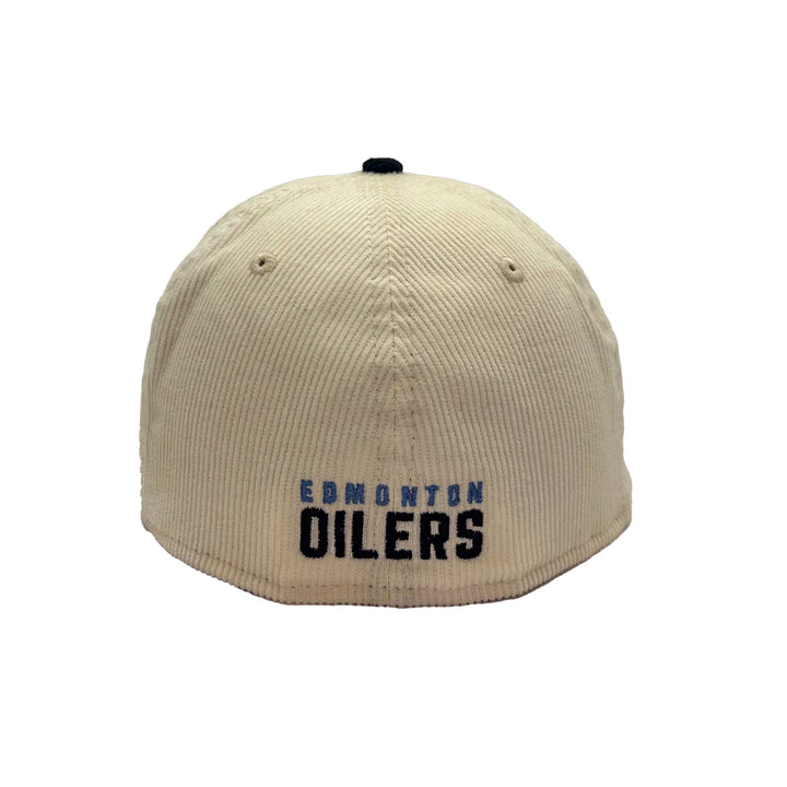 Edmonton Oilers New Era x 22Fresh Two-Tone Corduroy Cream 59FIFTY Fitted Logo Hat