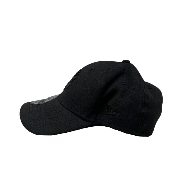 Edmonton Oilers New Era Black & Black 39THIRTY Core Classic Flex Hat
