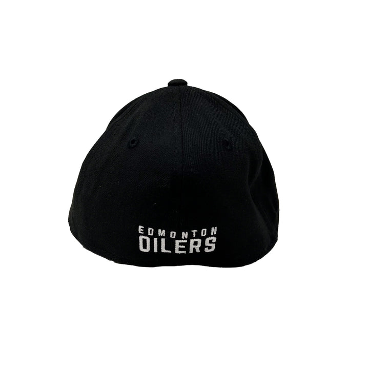 Edmonton Oilers New Era Black 39THIRTY Team Core Classic Flex Hat