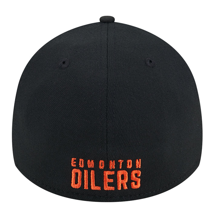 Edmonton Oilers New Era Black 39THIRTY Team Core Classic Flex Hat