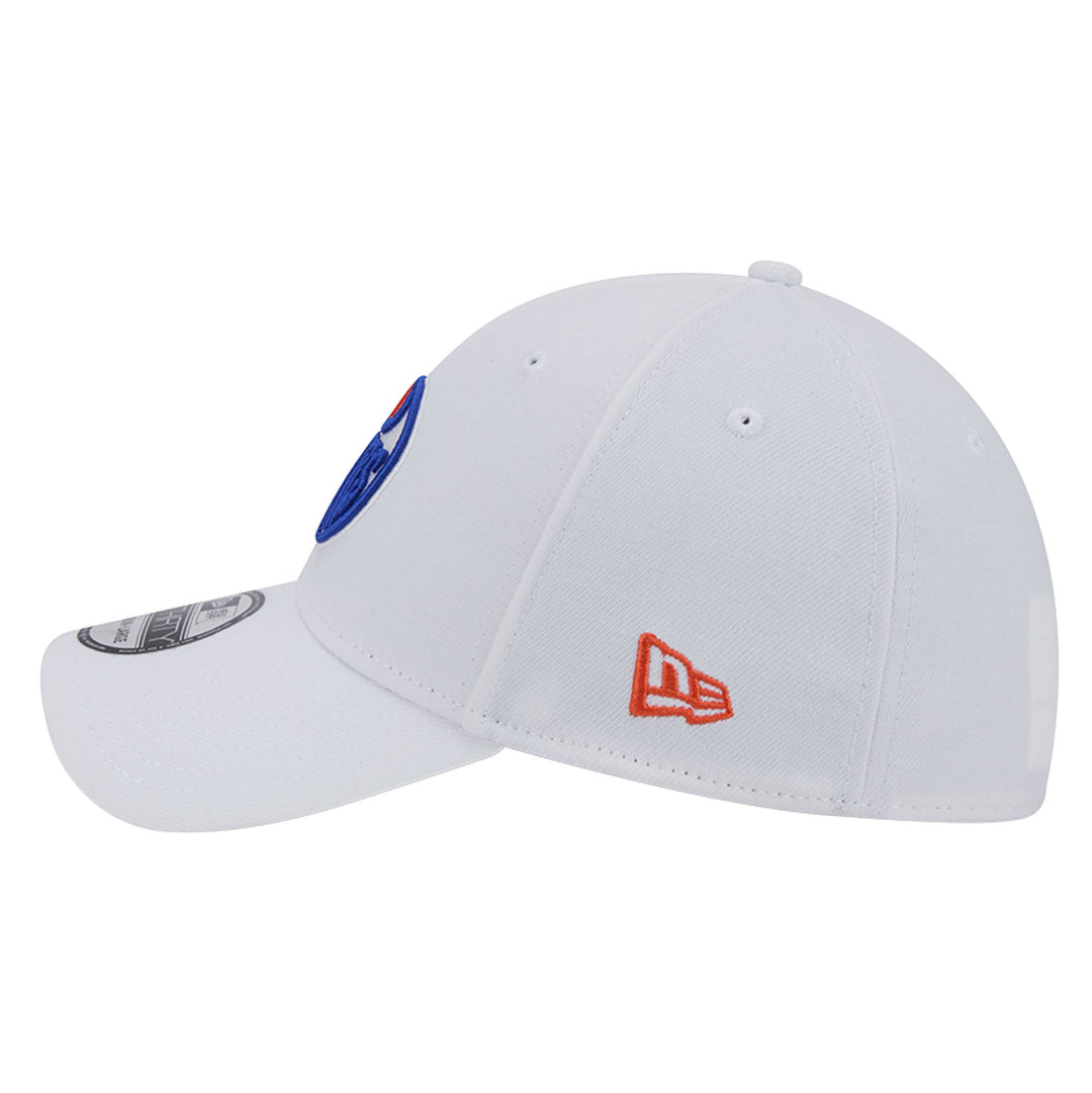 Edmonton Oilers New Era White 39THIRTY Team Core Classic Flex Hat