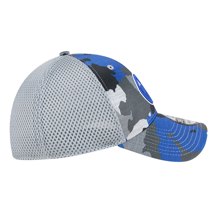 Edmonton Oilers Youth New Era Blue & Grey Camo 39THIRTY Flex Hat