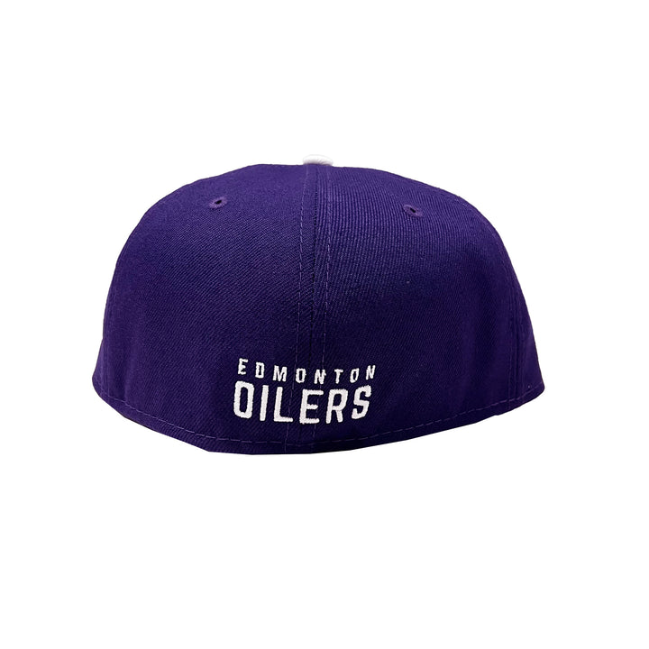 Edmonton Oilers New Era Tonal Purple Grape 59FIFTY Fitted Logo Hat