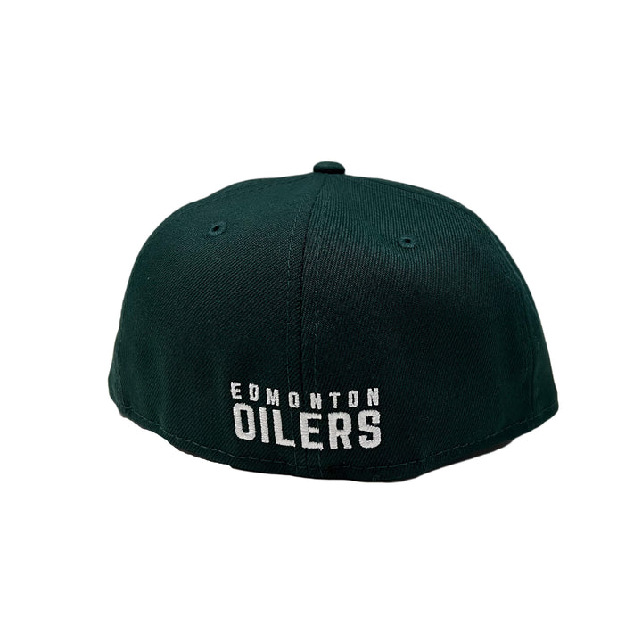 Edmonton Oilers New Era Dark Green 59FIFTY Fitted Logo Hat