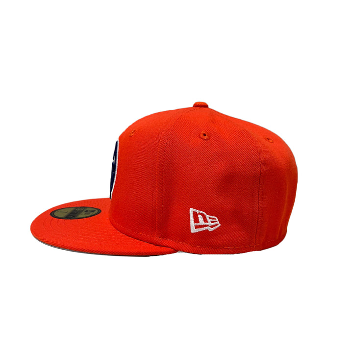 Edmonton Oilers New Era Orange 59FIFTY Fitted Logo Hat