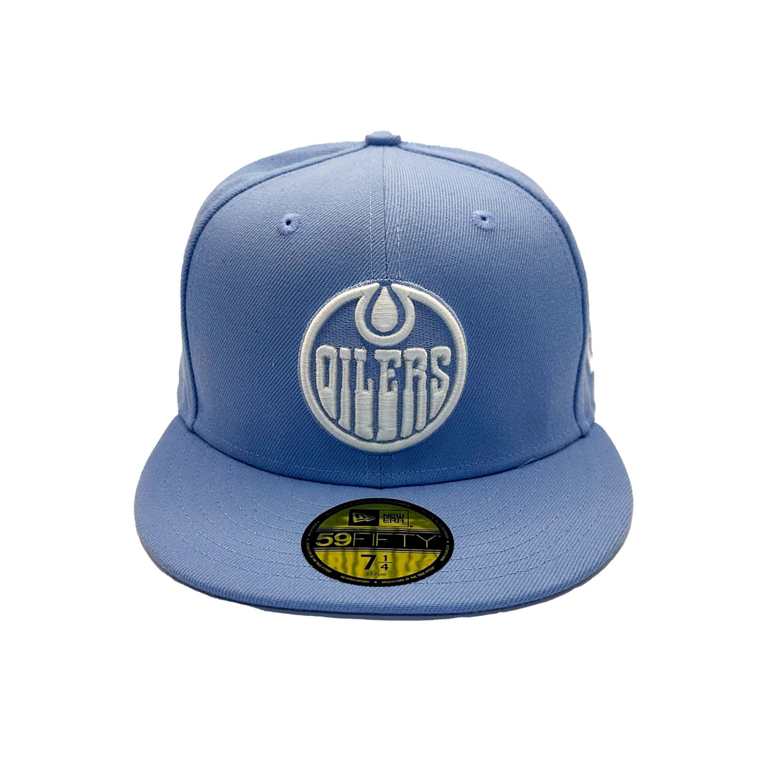 Edmonton Oilers New Era Blue Father's Day 59FIFTY Fitted Hat