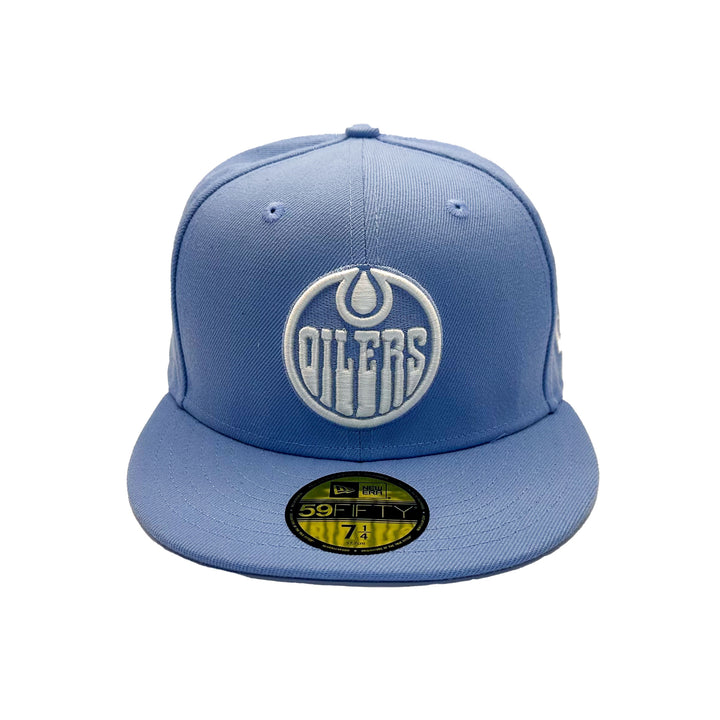 Edmonton Oilers New Era Blue Father's Day 59FIFTY Fitted Hat