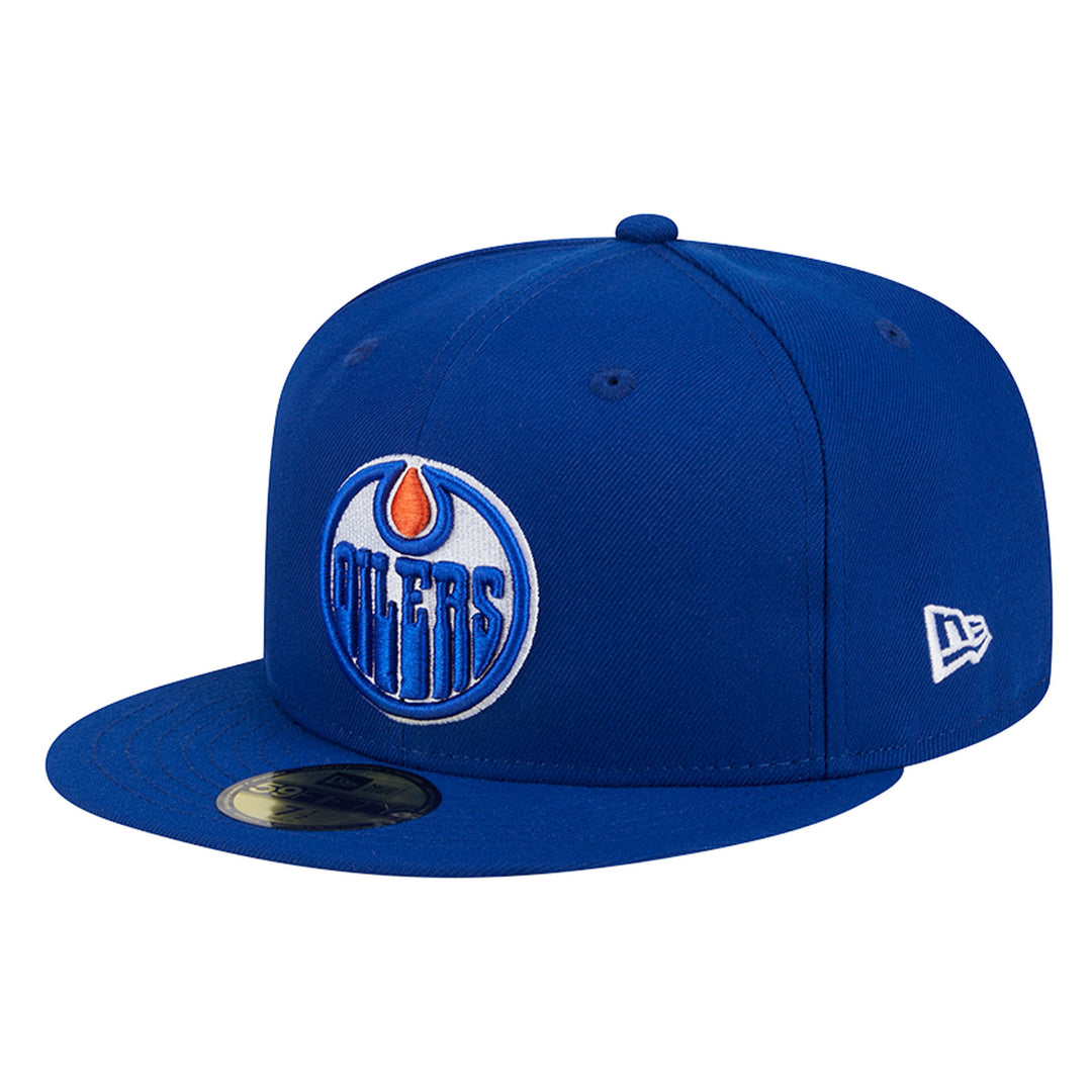 Edmonton Oilers New Era Royal Blue 59FIFTY Primary Logo Fitted Hat