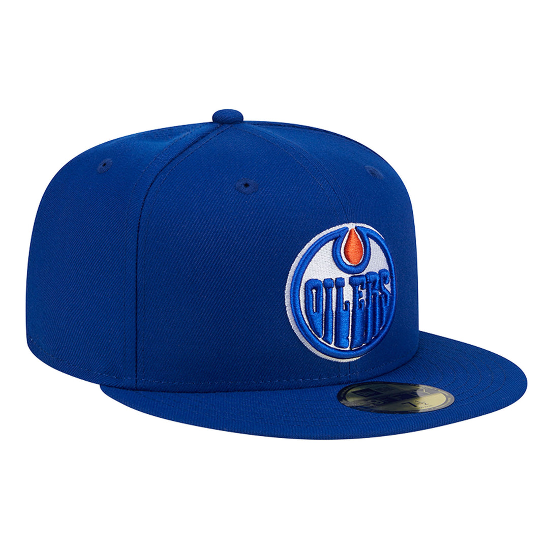 Edmonton Oilers New Era Royal Blue 59FIFTY Primary Logo Fitted Hat