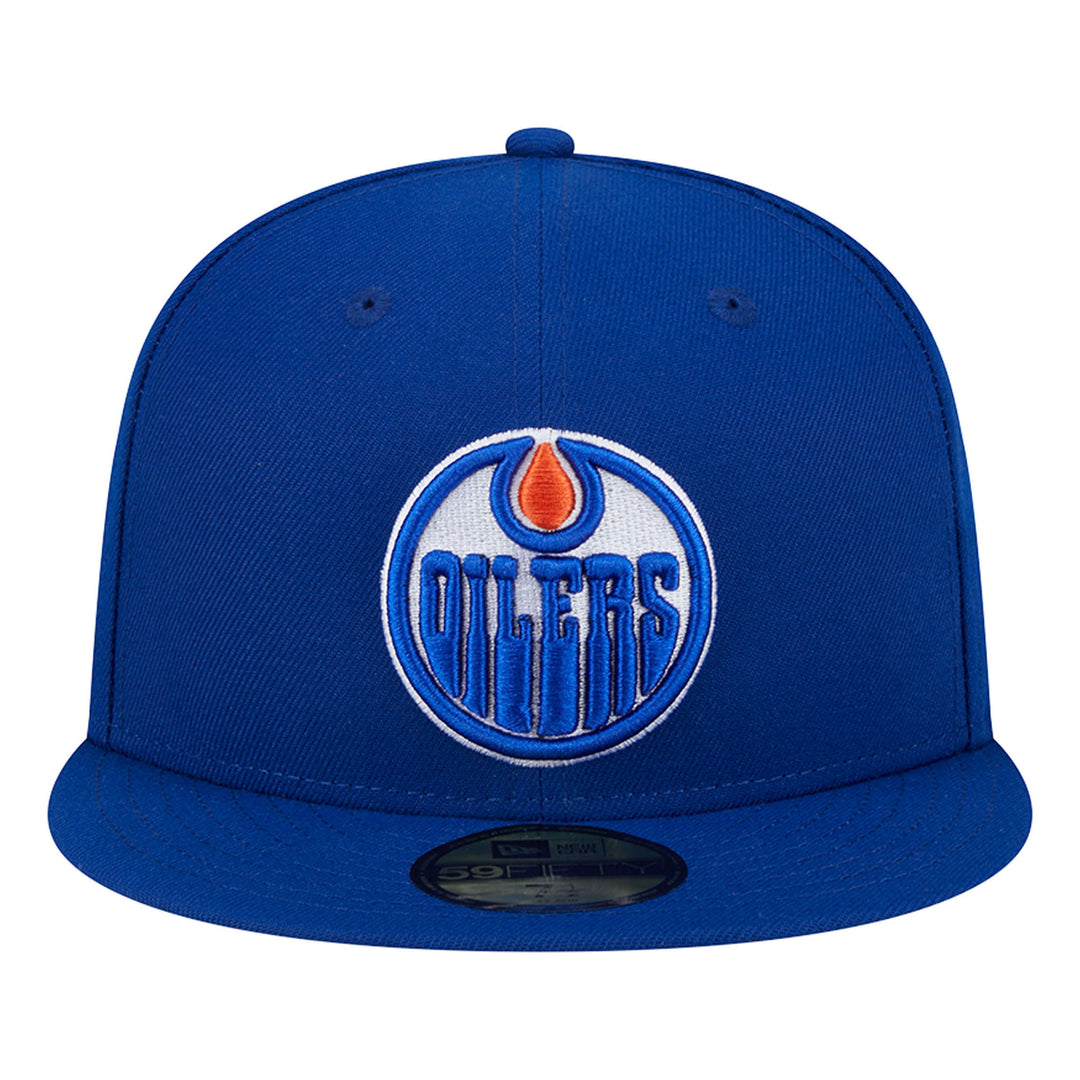 Edmonton Oilers New Era Royal Blue 59FIFTY Primary Logo Fitted Hat