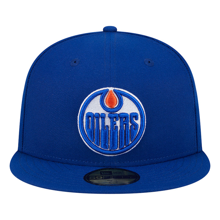 Edmonton Oilers New Era Royal Blue 59FIFTY Primary Logo Fitted Hat