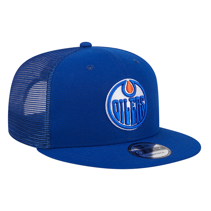 Edmonton Oilers New Era Blue 9FIFTY Mesh Snapback Hat