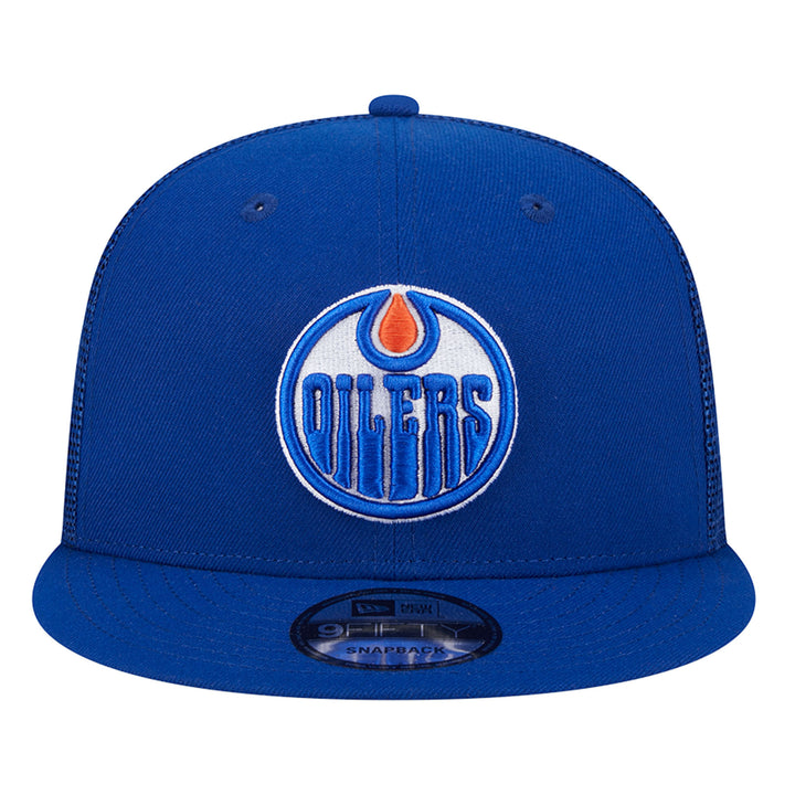Edmonton Oilers New Era Blue 9FIFTY Mesh Snapback Hat