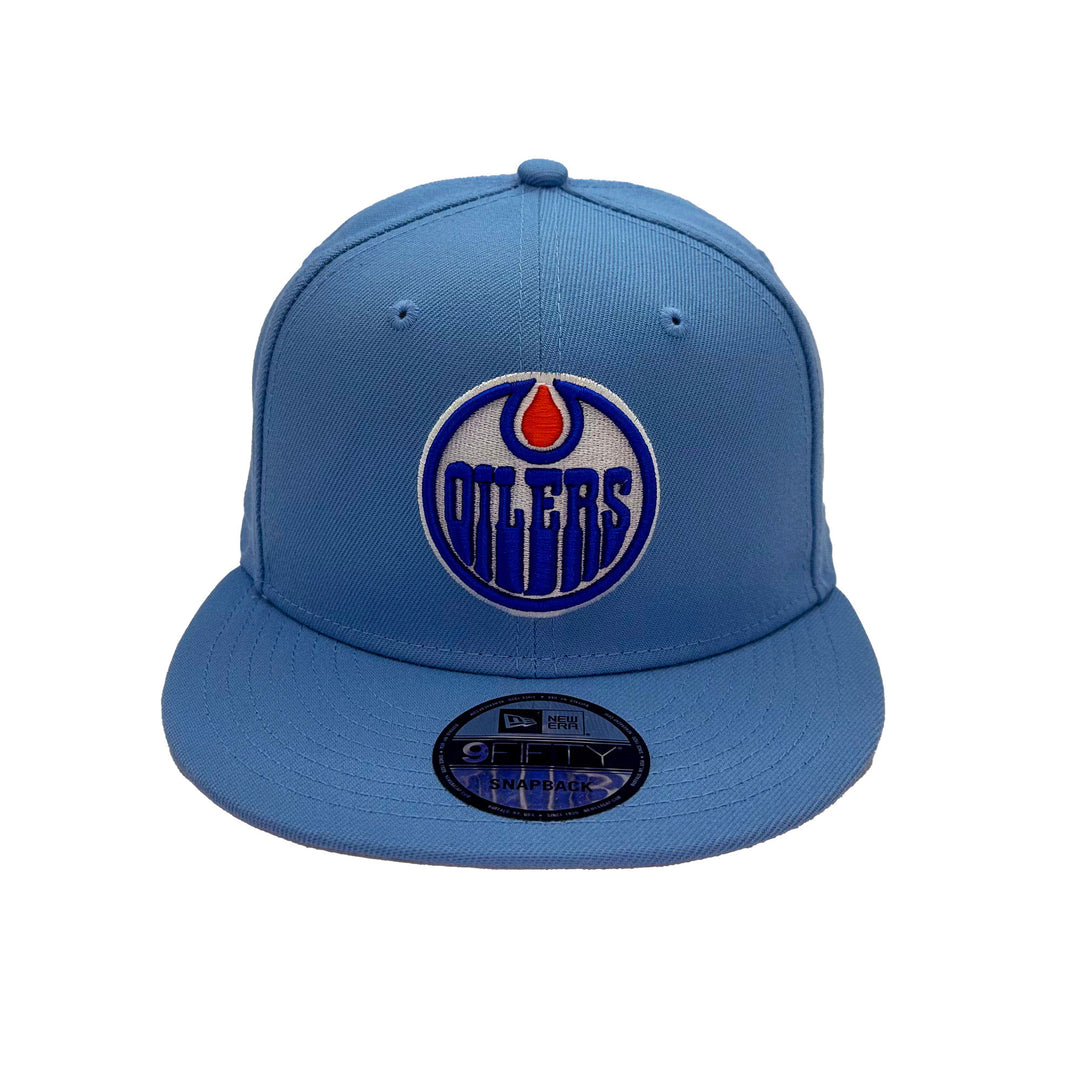 Edmonton Oilers New Era Sky Blue 9FIFTY Snapback Hat