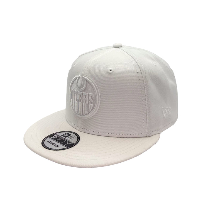 Edmonton Oilers New Era White Out 9FIFTY Snapback Hat