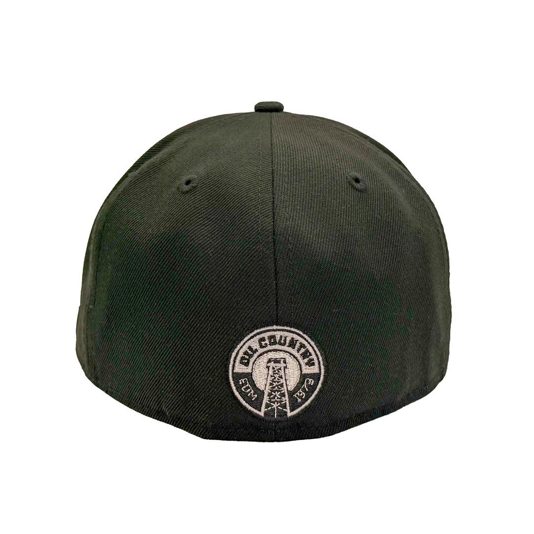 Edmonton Oilers New Era Black 59FIFTY Alternate Logo Fitted Hat