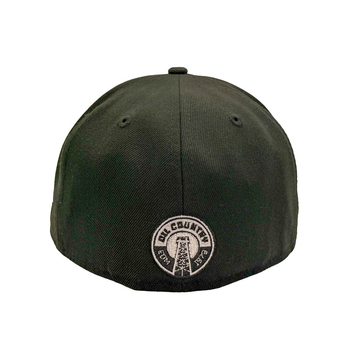 Edmonton Oilers New Era Black 59FIFTY Alternate Logo Fitted Hat