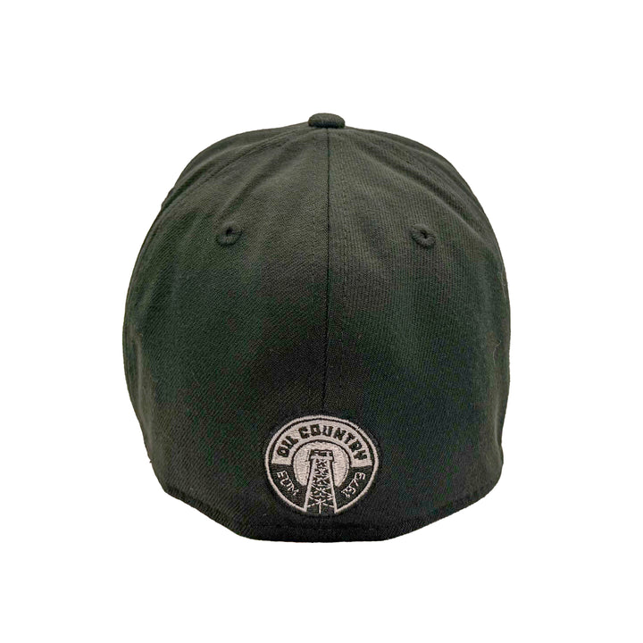 Edmonton Oilers New Era Black Alternate Logo 39THIRTY Flex Hat - White Logo