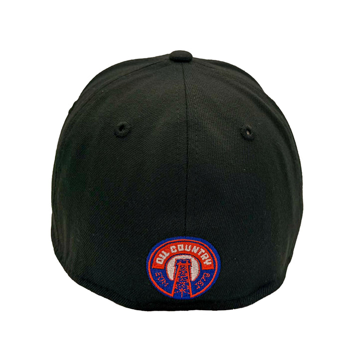 Edmonton Oilers New Era Black Alternate Logo 39THIRTY Flex Hat
