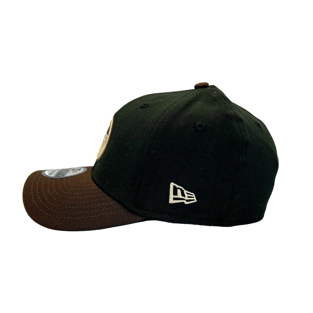 Edmonton Oilers New Era Black & Brown Dark Chocolate 39THIRTY Flex Fit Hat