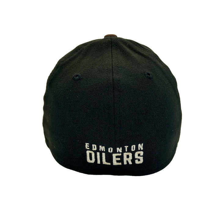 Edmonton Oilers New Era Black & Brown Dark Chocolate 39THIRTY Flex Fit Hat