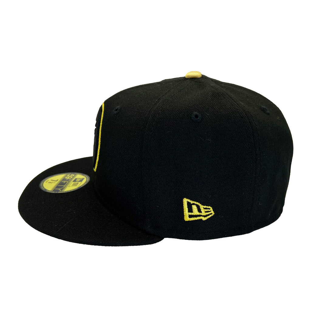 Edmonton Oilers New Era Black & Gold 59FIFTY Fitted Hat