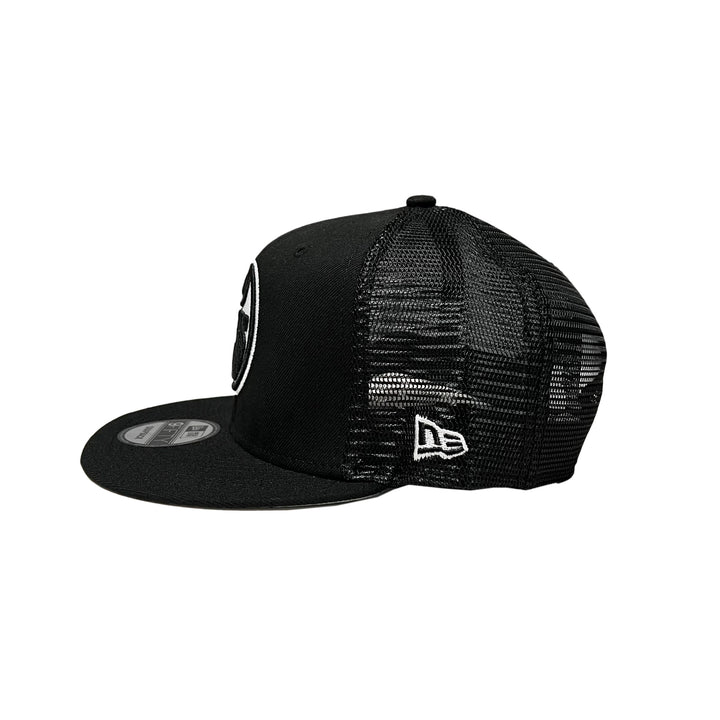 Edmonton Oilers Youth New Era Black 9FIFTY Mesh Snapback Hat