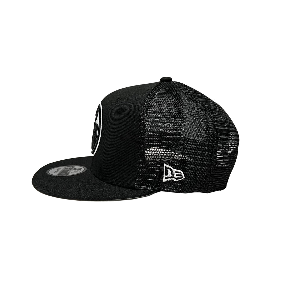 Edmonton Oilers New Era Black 9FIFTY Mesh Snapback Hat