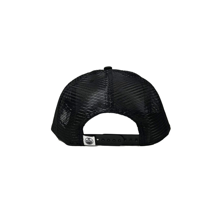 Edmonton Oilers New Era Black 9FIFTY Mesh Snapback Hat