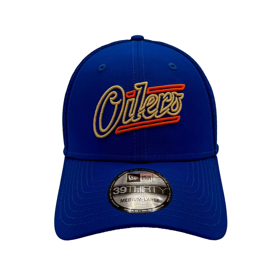 Edmonton Oilers New Era Blue Alternate Logo 39THIRTY Flex Hat