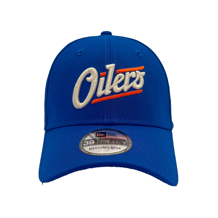 Edmonton Oilers New Era Blue Alternate Logo 39THIRTY Flex Hat