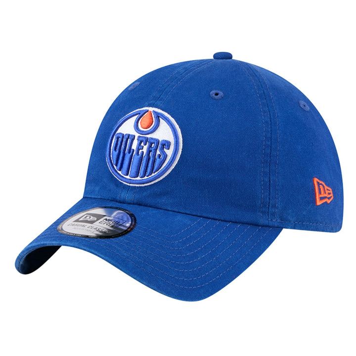 Edmonton Oilers New Era Blue Casual Classic Adjustable Hat