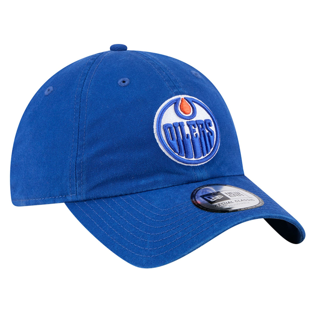 Edmonton Oilers New Era Blue Casual Classic Adjustable Hat