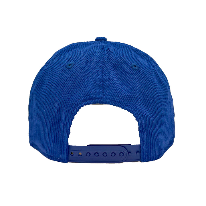 Edmonton Oilers New Era Blue Corduroy GOLFER Alternate Logo Snapback Hat