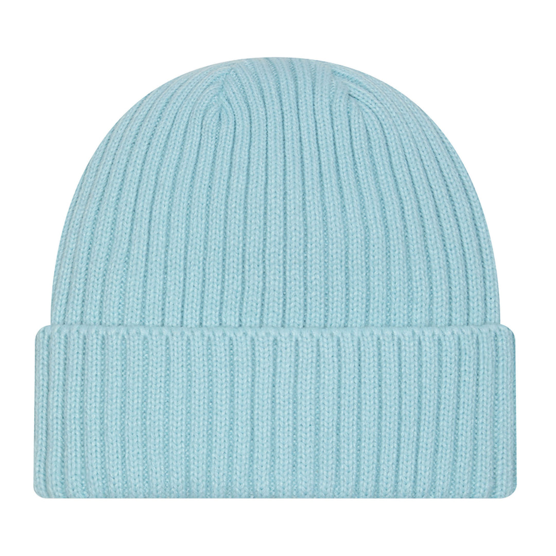Edmonton Oilers New Era Aqua Blue Monochrome Color Pack Cuffed Knit Toque