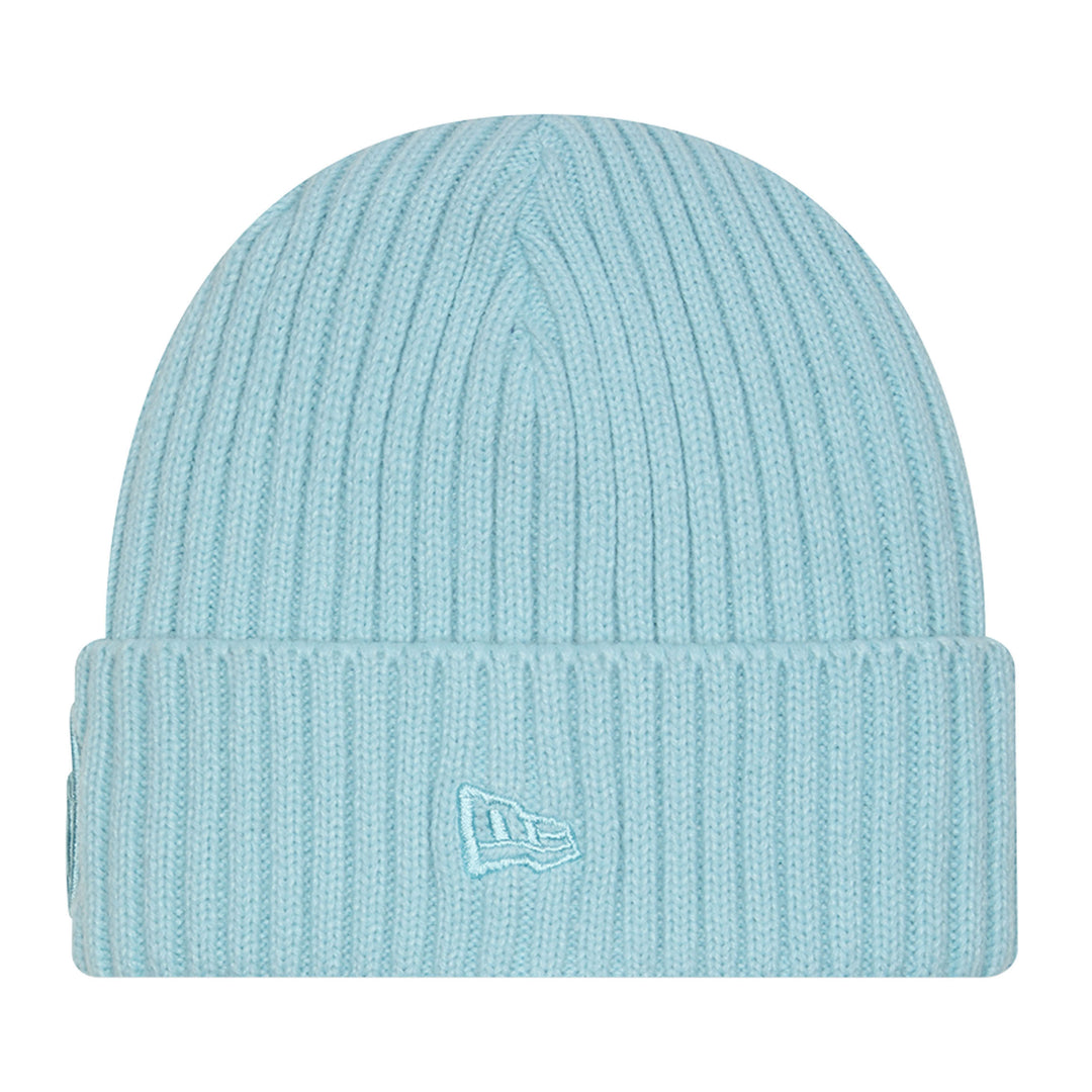 Edmonton Oilers New Era Aqua Blue Monochrome Color Pack Cuffed Knit Toque