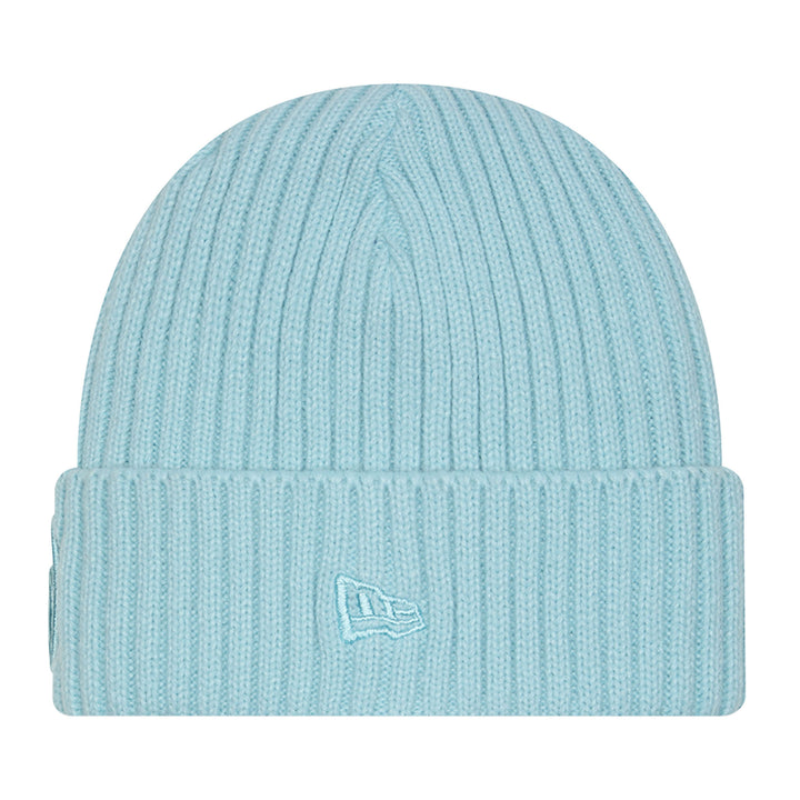 Edmonton Oilers New Era Aqua Blue Monochrome Color Pack Cuffed Knit Toque