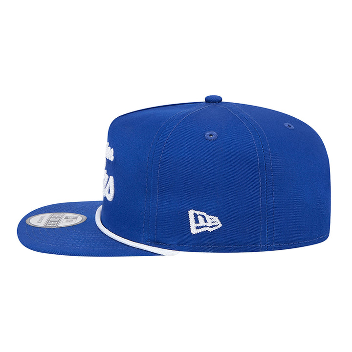 Edmonton Oilers New Era Blue Team Text GOLFER Snapback Hat