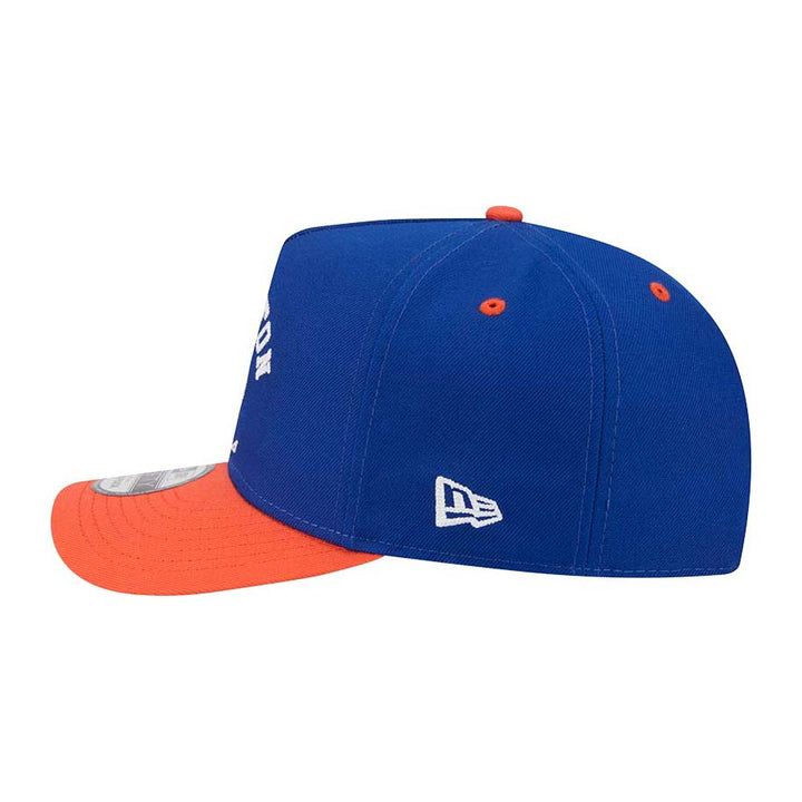 Edmonton Oilers New Era Blue & Orange Embroidery 9FIFTY A-Frame Snapback Hat