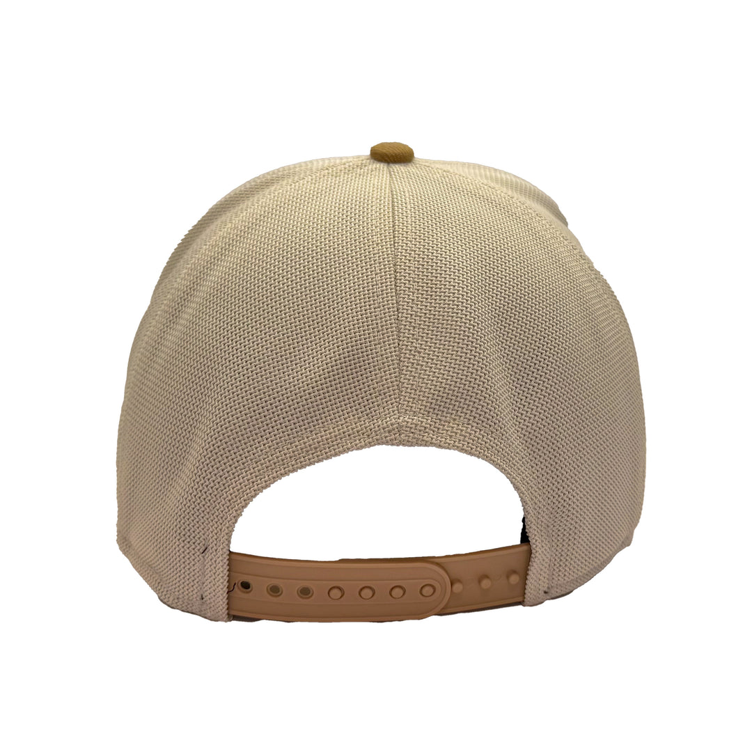 Edmonton Oilers New Era Brown 9SEVENTY Alternate Logo Trucker Stretch Snapback Hat