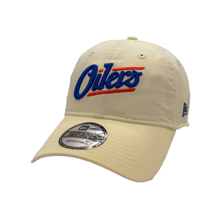 Edmonton Oilers New Era Chrome 9TWENTY Alternate Logo Adjustable Hat