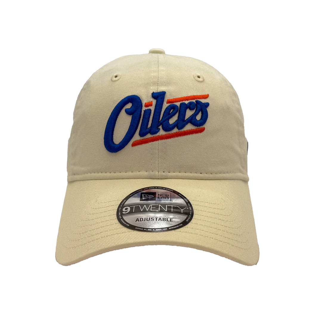 Edmonton Oilers New Era Chrome 9TWENTY Alternate Logo Adjustable Hat